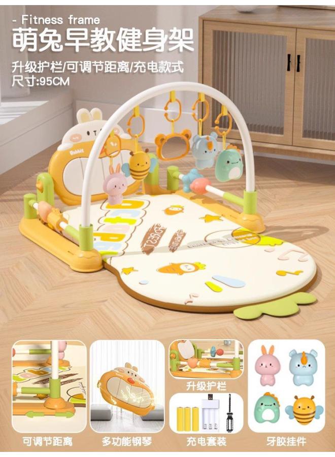 Baby Fitness Stand Pedal Piano Newborn Baby Gift 3-6 Months Baby Educational Toys Early Education Boys And Girls 9