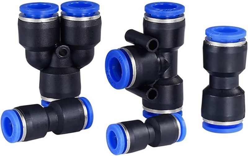 Air Quick Connect Fittings 100pcs Pneumatic Hose Tube Connector PU OD10mm - Image 2