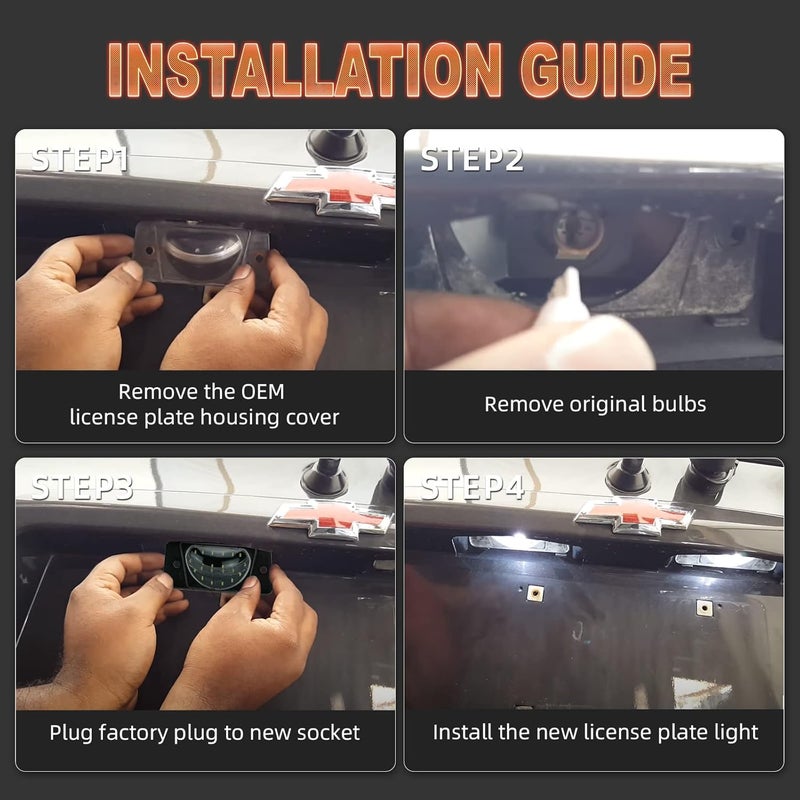 NEIFILES LED License Plate Light Assembly for Chevy Trailblazer & GMC Envoy - Image 5