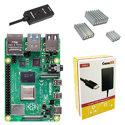 CanaKit مجموعة CanaKit الأساسية Raspberry Pi 4 بسعة 4GB مع PiSwitch (ذاكرة RAM 4GB) - Image 3