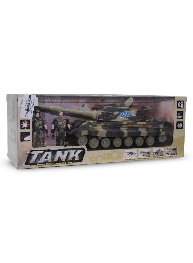 Military Tank Toy with Sound & Light Effects - Image 1