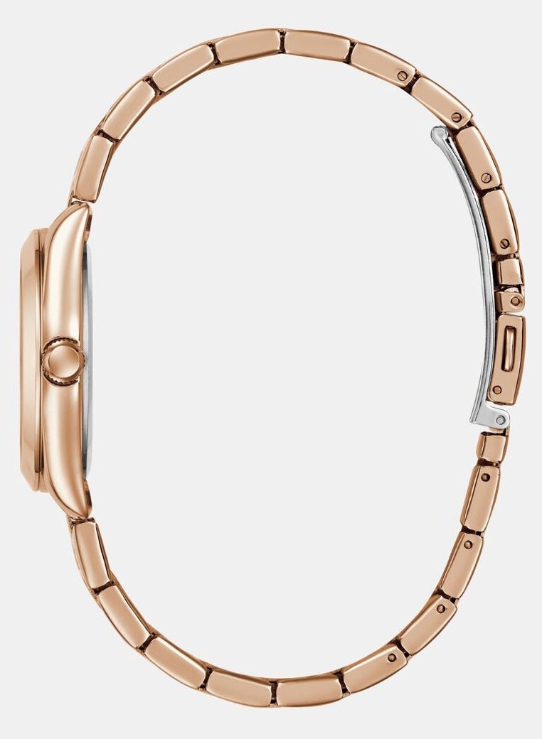 GUESS Ladies Rose Gold Tone Date Watch - Image 2