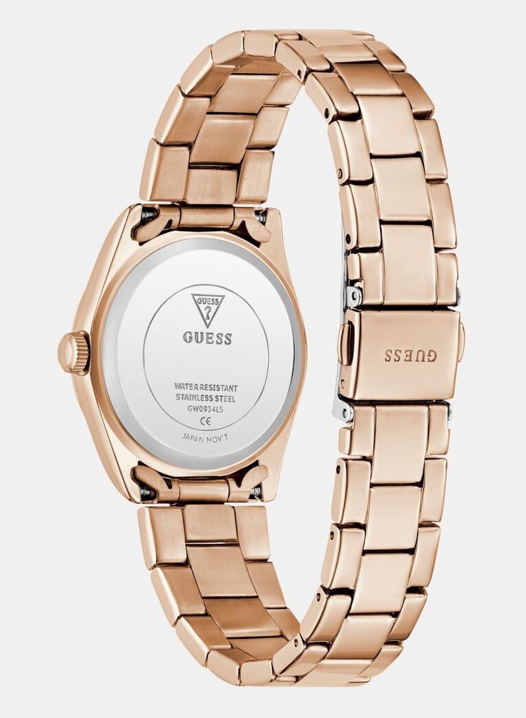 GUESS Ladies Rose Gold Tone Date Watch - Image 3