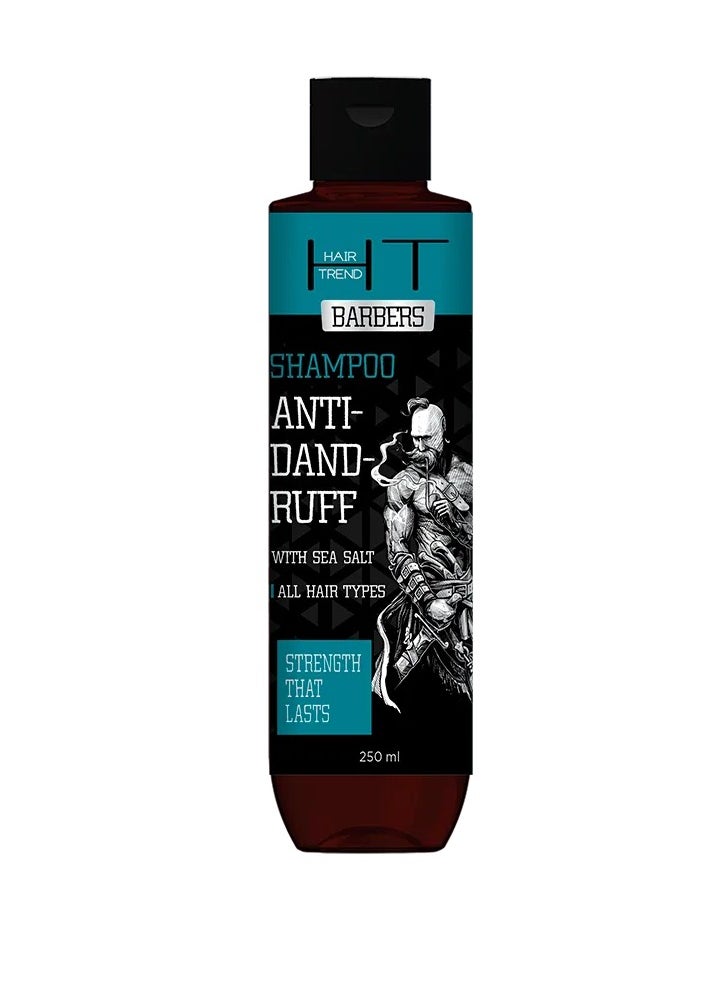 HAIR TREND Barbers Sea Salt Anti Dandruff Shampoo Promote Hair Growth and Healthy Hair Deeply Cleanse Moisturized and Soothing Scalp Suitable Use for Home Barber Shop and Salon 250 ml  - Image 1