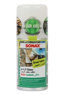 SONAX Car Air Conditioner Cleaner and Freshener with Green Lemon Scent, 100 ml, Cleans Internal AC Surfaces and Eliminates Dirt and Odors, Made in Germany.  - Image 1