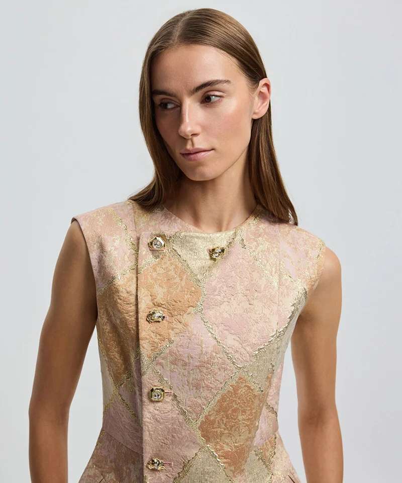 Ipekyol  Metallic Thread Jacquard Jacket for Women | Best Price UAE