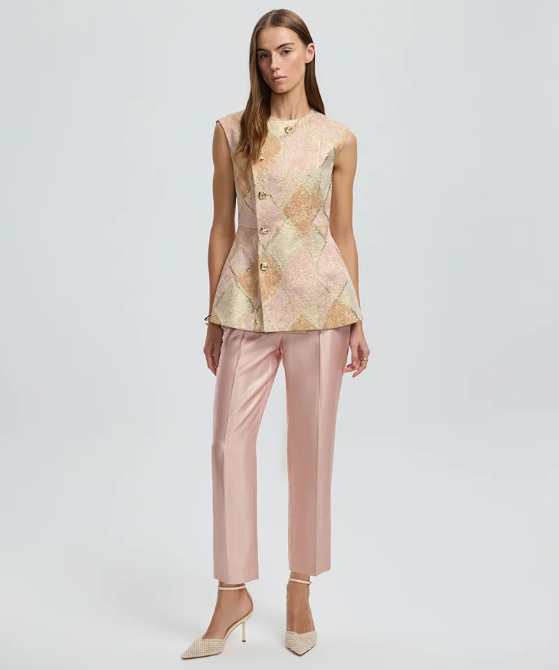 Metallic Thread Jacquard Jacket