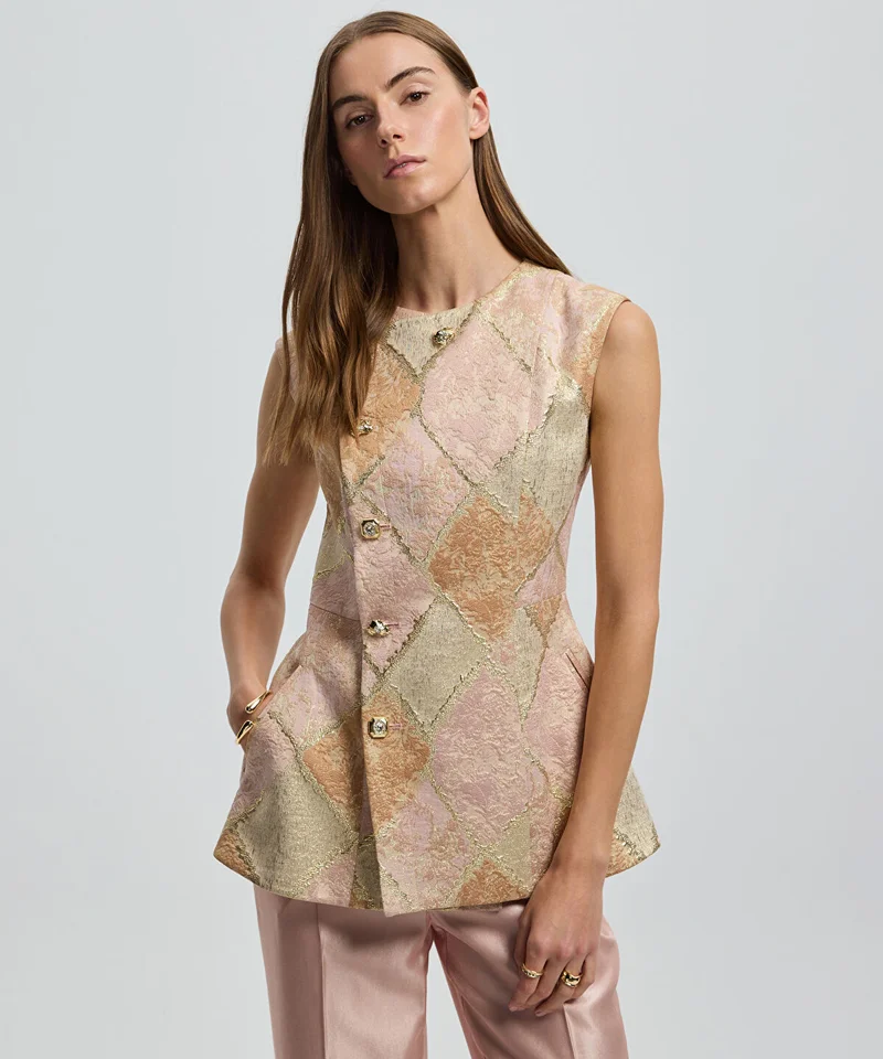 Ipekyol  Metallic Thread Jacquard Jacket for Women | Best Price UAE