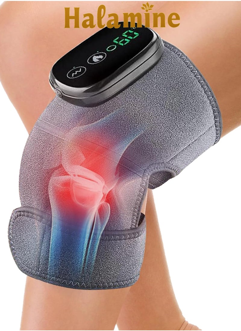 Halamine Electric Knee Massager，3-in-1 Heated Knee Cordless Massager，Neck & Shoulder Massager,Massage Shoulder Machine，Adjustable Heat with 3 Speed  - Image 1