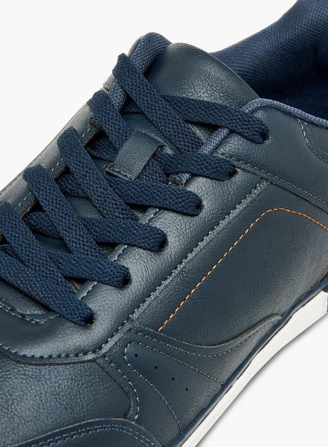 LBL by Shoexpress Men's Panelled Ankle Sneakers with Lace-Up Closure - Image 4