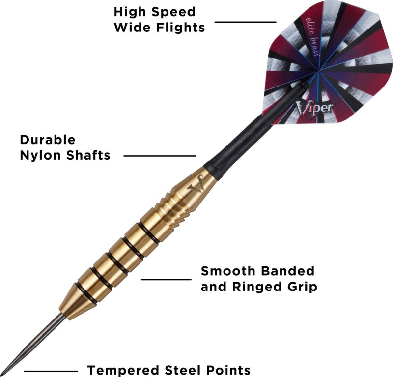 Viper by GLD Products unisex adult 25 Grams darts, Black, grams US - Image 3