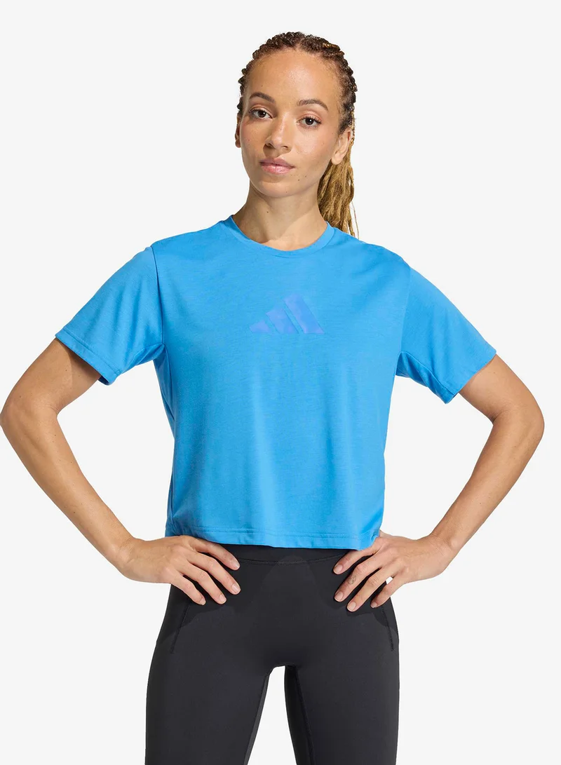 Adidas Train Essentials Big Logo Performance Training T-Shirt