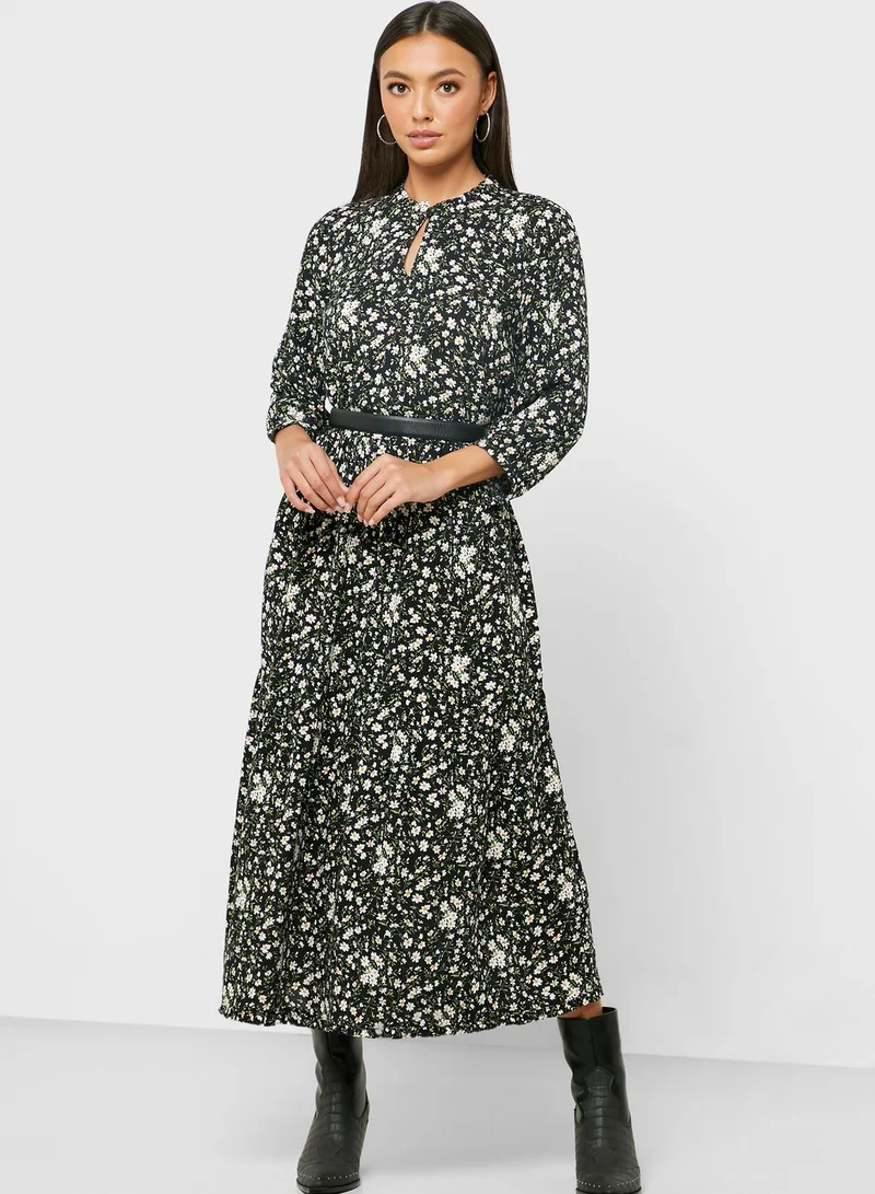 YAS Floral Print Dress