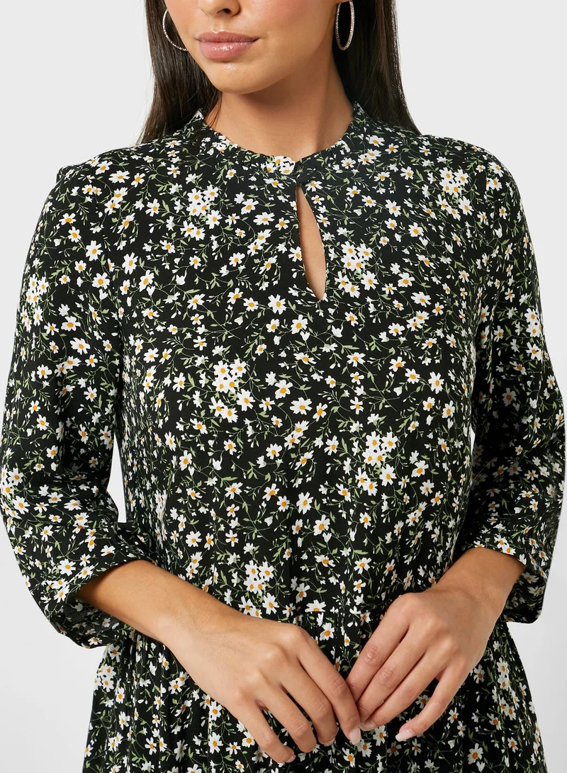 YAS Floral Print Dress