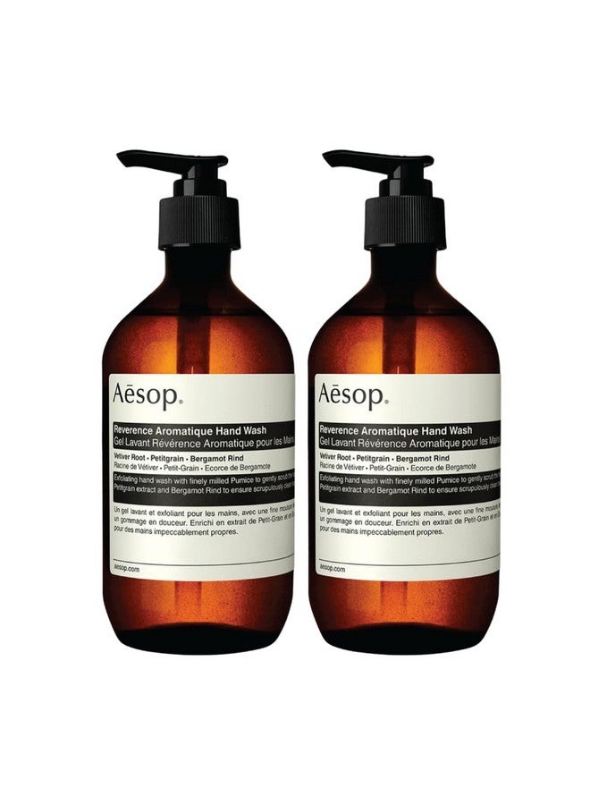 أيسوب غسول اليدين الرغوي ريفيرنس أروماتيك 500 مل/16.9 أونصة من البارابين، نباتي وخالي من القسوة (عبوتان) - Image 1