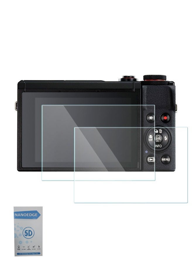 Generic 2 PACK Screen Protector for Canon EOS G7X III G7X mark III G7X3 Tempered Glass Cover 0.3mm 9H Hardness Anti-Scrach Anti-Bubble  - Image 1