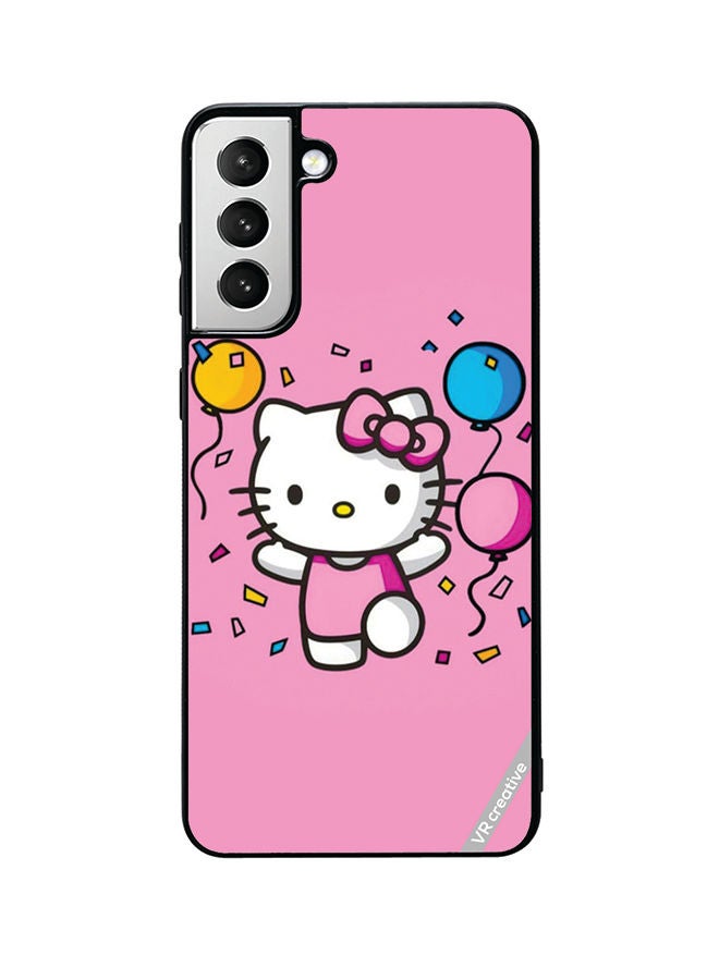 VR CREATIVE Protective Case Cover For Samsung Galaxy S22 5G Hello Kitty Design Multicolour - Image 1