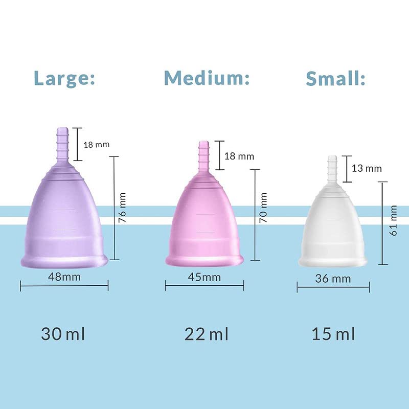 Sirona Reusable Menstrual Cup for Women (Small) with Electric Steam Sterilizer - Pack of 2 | 100% Medical-Grade Silicone | Kills 99% Germs | Rash, Odour & Itch-Free Period Care with Quick Cleaning - Image 3