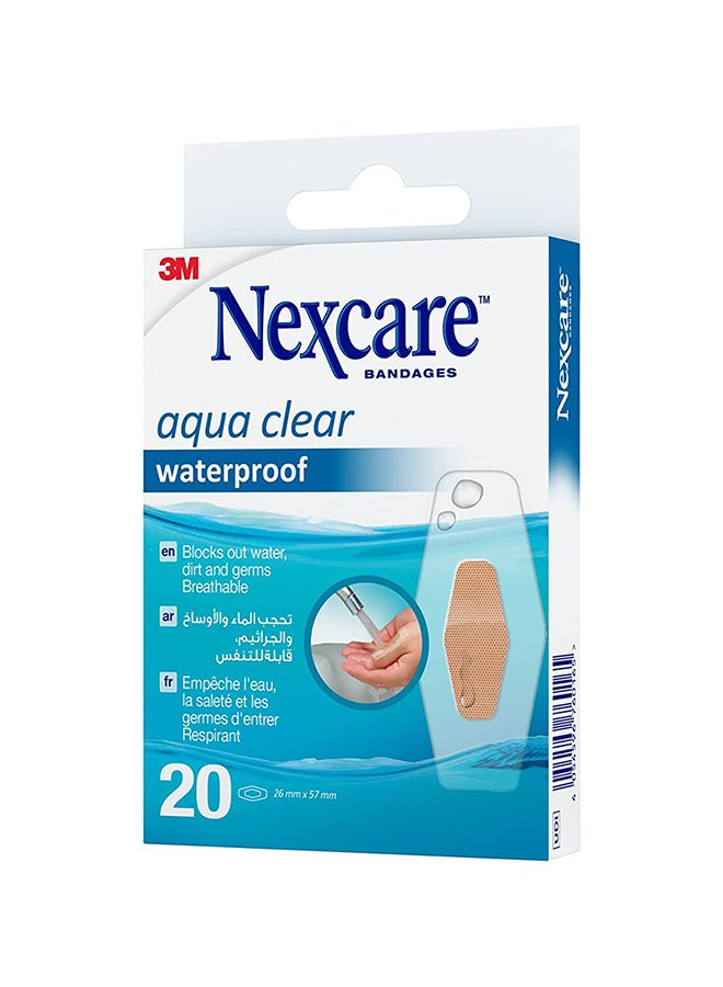 Generic Aqua Clear Waterproof Bandage 26Mm X 57 Mm 20/Pack (Mgl-111-0) - Image 2