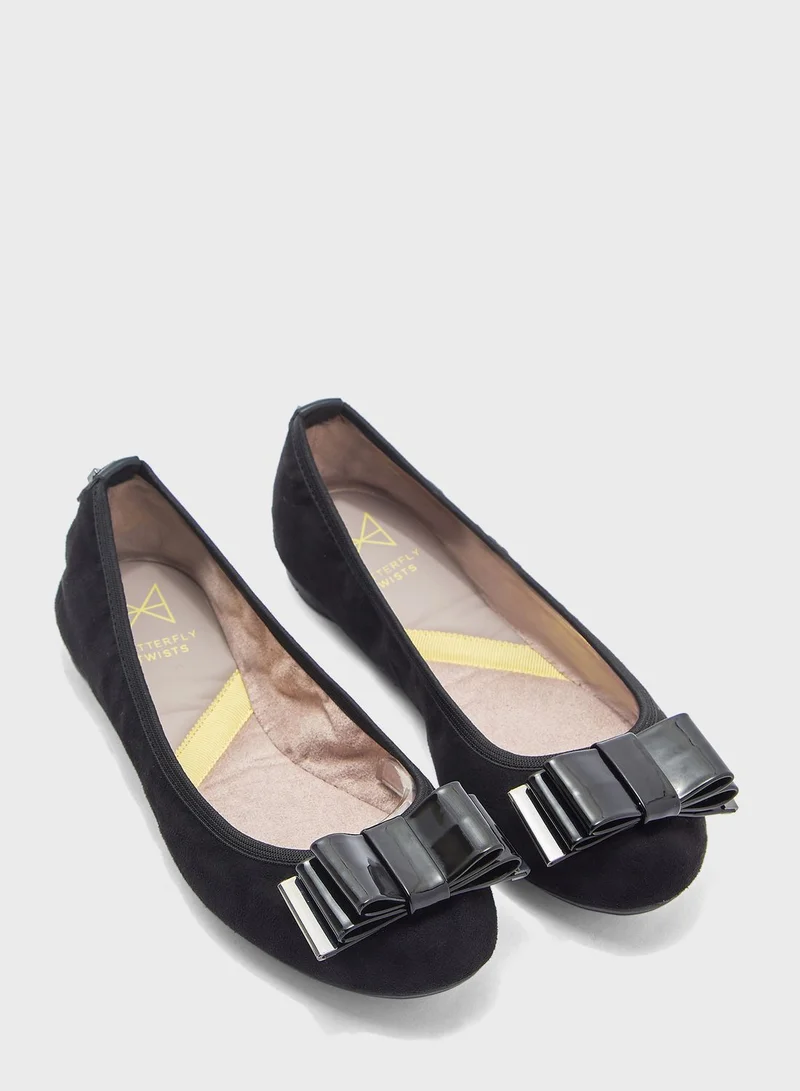 BUTTERFLYTWISTS Milie Round Toe Ballerina