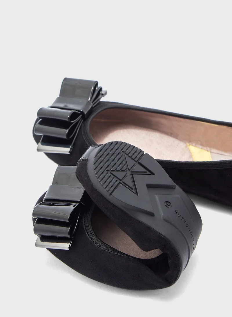 BUTTERFLYTWISTS Milie Round Toe Ballerina