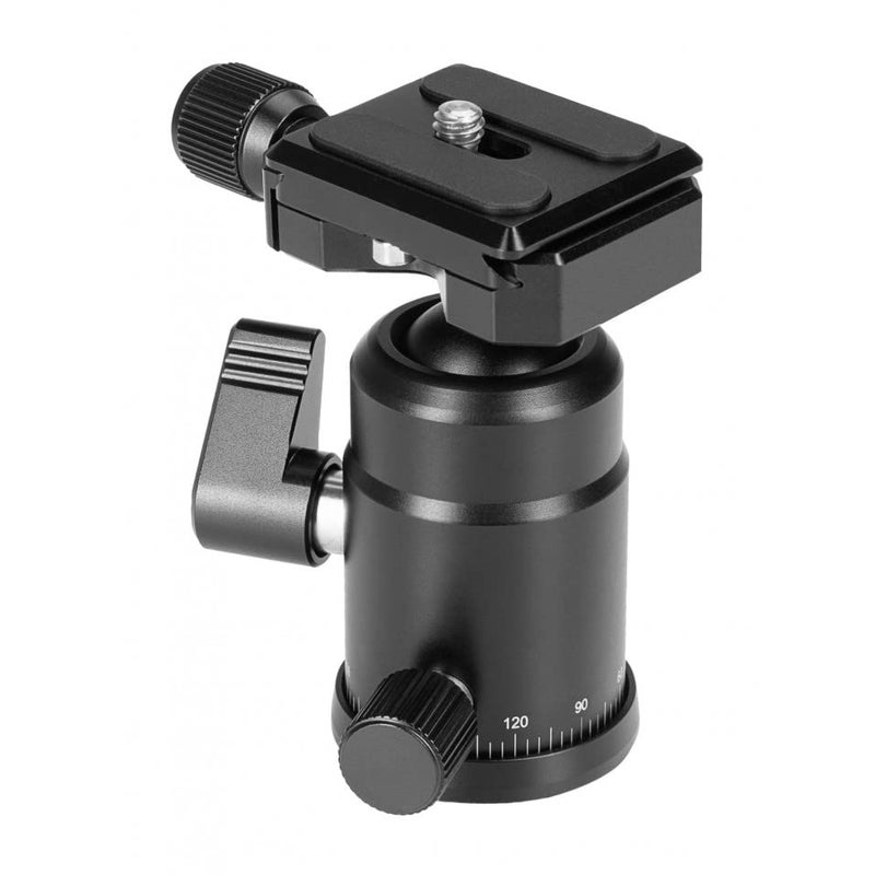 Fotopro FPH-42Q Tripod 360 Degree Rotating Panoramic Ball Head | with Quick Release Plate | for Tripod, Monopod, Slider, DSLR Camera, Camcorder | Payload 8kg, Black - Image 3