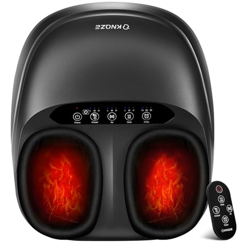 KNQZE Foot Massager Machine with Heat Shiatsu Deep Kneading Foot Massager with Remote Compression MultiMassage Modes AutoOff Timers Valentines Day Gifts for Women Men - Image 2