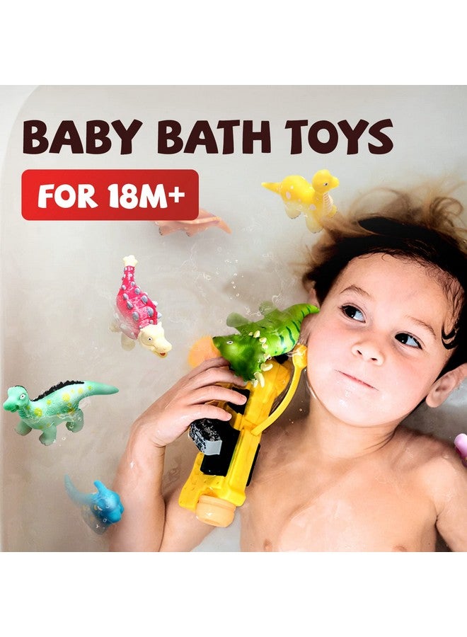 Hely Cancy Dinosaur Bath Toys - No Hole Bath Toys for Kids,Baby Bath Toys for Shower Water Pool Toys - Image 4