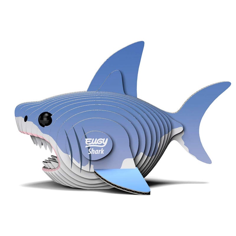Eugy Shark 3D Puzzle - 24 Piece Eco-Friendly Educational Toy Puzzle for Boys, Girls & Kids Ages 6+ - Image 3