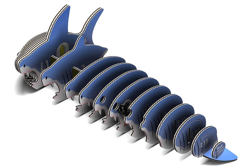 Eugy Shark 3D Puzzle - 24 Piece Eco-Friendly Educational Toy Puzzle for Boys, Girls & Kids Ages 6+ - Image 5