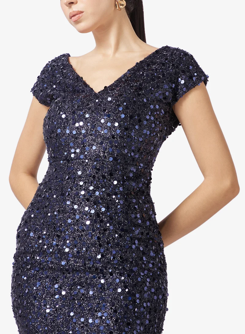 Ella Limited Edition  Shimmer Dress With Silt for Women | Best Price UAE