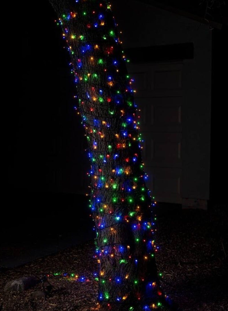 Yuwell 100 Meter 480 LED String Lights Decoration Lights RGB Light 8 Modes Led Light Black Wire For Home Decorations Ramadan Lights Indoor & Outdoor Decoration Ramadan Decoration Light Diwali Lights Curtain Lights With 3-Pin UK Plug - Image 3