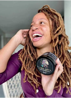 Lion Locs Hair Locking Dreads Moisturizer for Dreadlocks, Locks, Microlocs, Interlocks, Braidlocks, Braids, Fauxlocs, Twistlocks, or Sisterlocks | - Large Container Residue and Build-Up Free (8oz) (Fi
