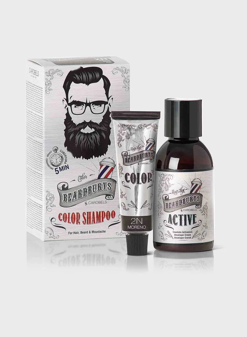 BEARDBURYS Color Hair Shampoo 2N Black