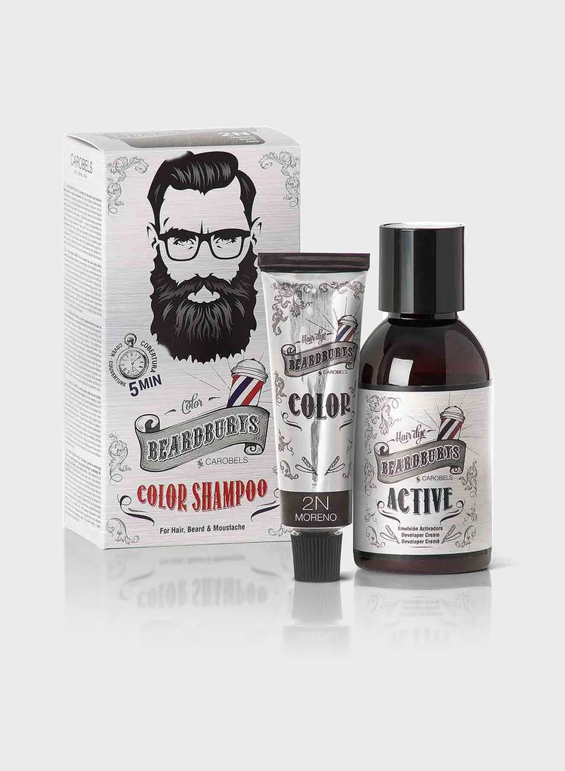 BEARDBURYS Color Hair Shampoo 2N Black