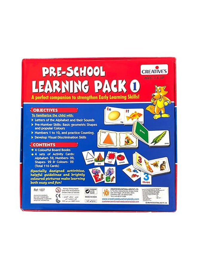 Creative's Creative's Pre-School Learning Pack-1 | Preschool Series | Learning Kit | Early Learning Pack |Board Books & Cards Education Pack for 3 to 5 Year's Kids |  - Image 5