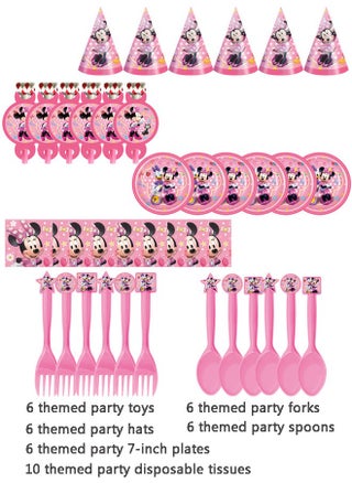 40-piece Minnie theme birthday party disposable supplies set - pzsku/ZFF86A11AB6771B328CD5Z/45/_/1699931526/0e8aca25-e559-4404-ab0f-4409d90b3559