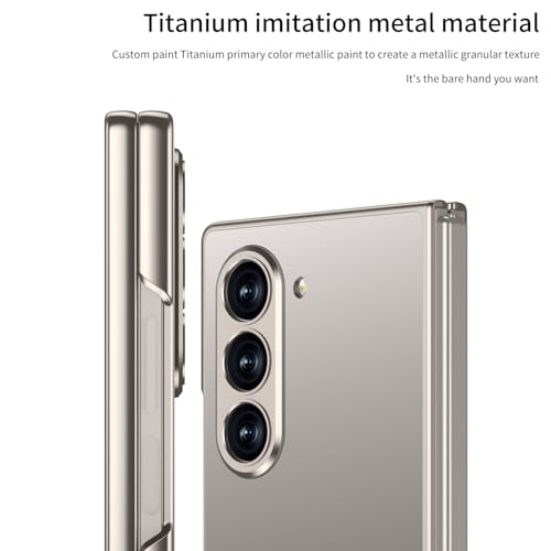 Midkart Anti-Fingerprint Case Compatible with Samsung Galaxy Z Fold 5 Release 2023 Matte Finish Smooth Touch and Independent Camera Protection Cover, Grey - Image 4