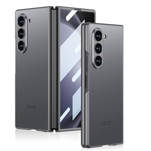 Midkart Anti-Fingerprint Case Compatible with Samsung Galaxy Z Fold 5 Release 2023 Matte Finish Smooth Touch and Independent Camera Protection Cover, Grey - Image 1