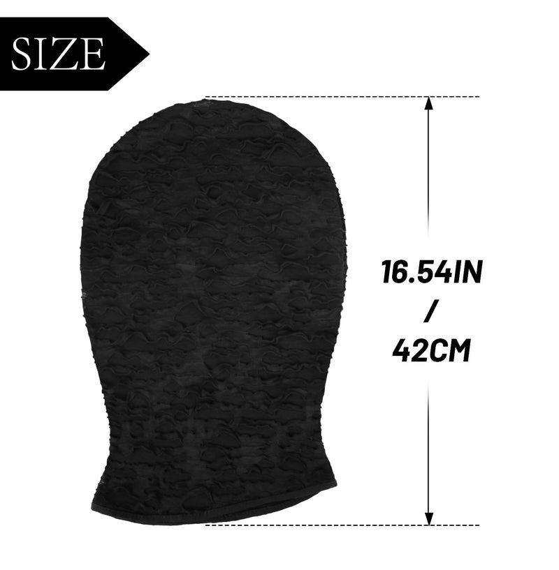 JEGERMIG Lace Hole Full Face Mask Gothic Sexy Halloween Adult Spandex Cloth Cosplay Mask - Image 4