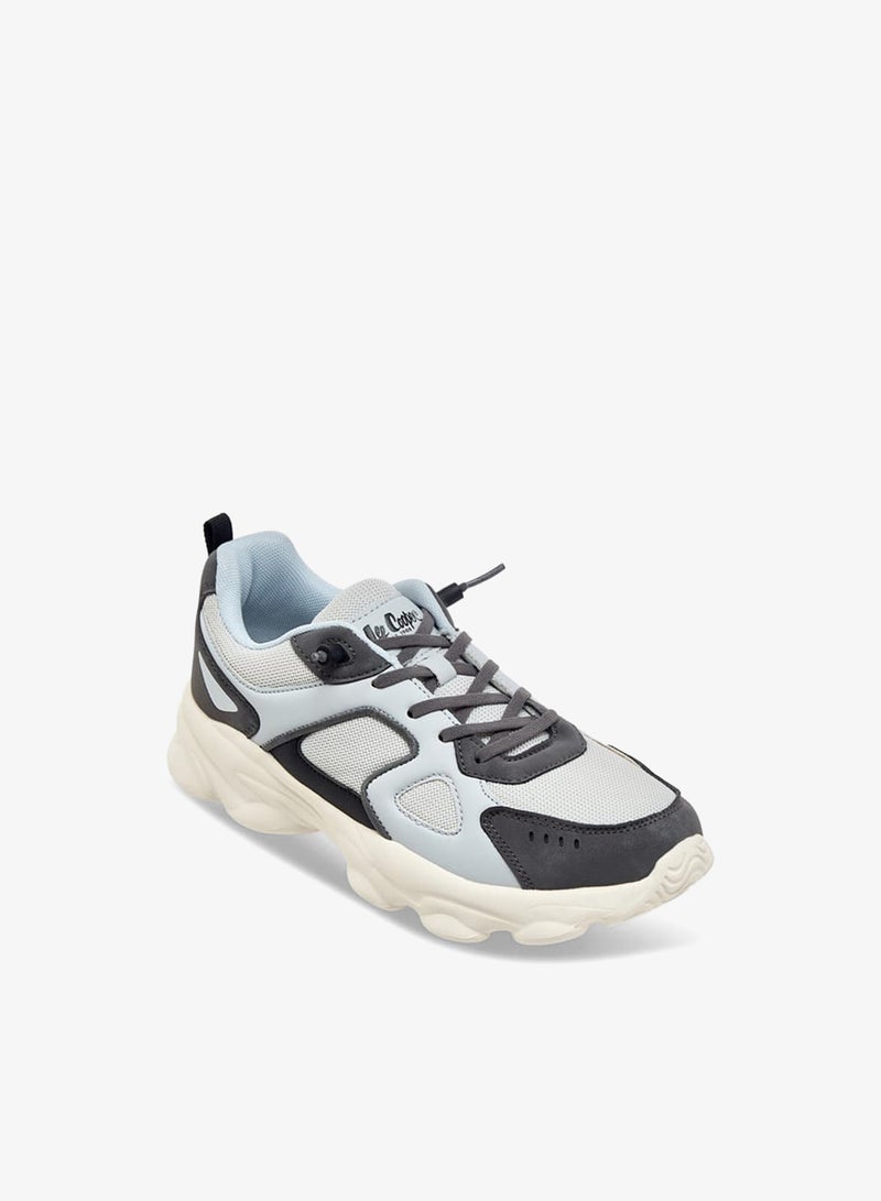 Lee Cooper Boy's Panelled Shoes with Lace-Up Closure - Image 2