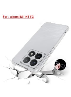X-level Xiaomi 14T 5G Case,[Scratch Resistant] Crystal Clear Back Cover [Shock-Absorbing Corners] Shockproof Drop Proof Protective Phone Case Cover for Xiaomi 14T 5G  - Image 1
