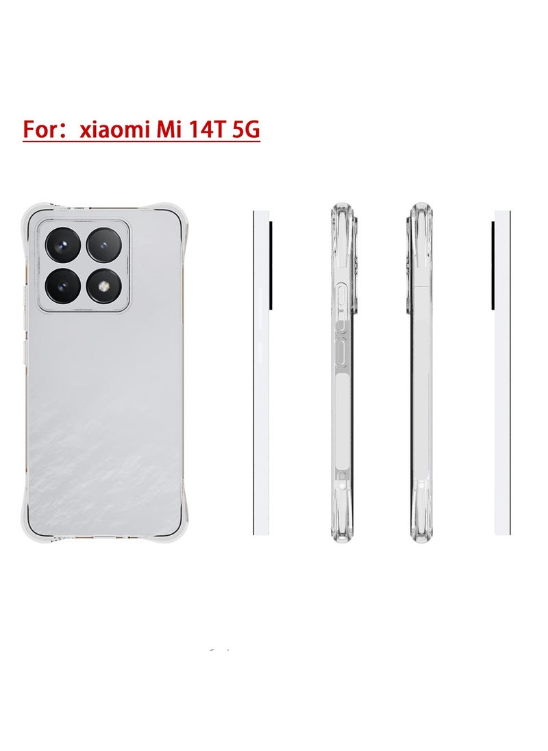 X-level Xiaomi 14T 5G Case,[Scratch Resistant] Crystal Clear Back Cover [Shock-Absorbing Corners] Shockproof Drop Proof Protective Phone Case Cover for Xiaomi 14T 5G  - Image 4