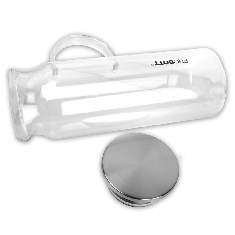 PROBOTT PROBOTT Vetroware Glass Water Jug with Lid Pitcher for Dining Table 1500 ml PV Spark Glass Jug  - Image 2