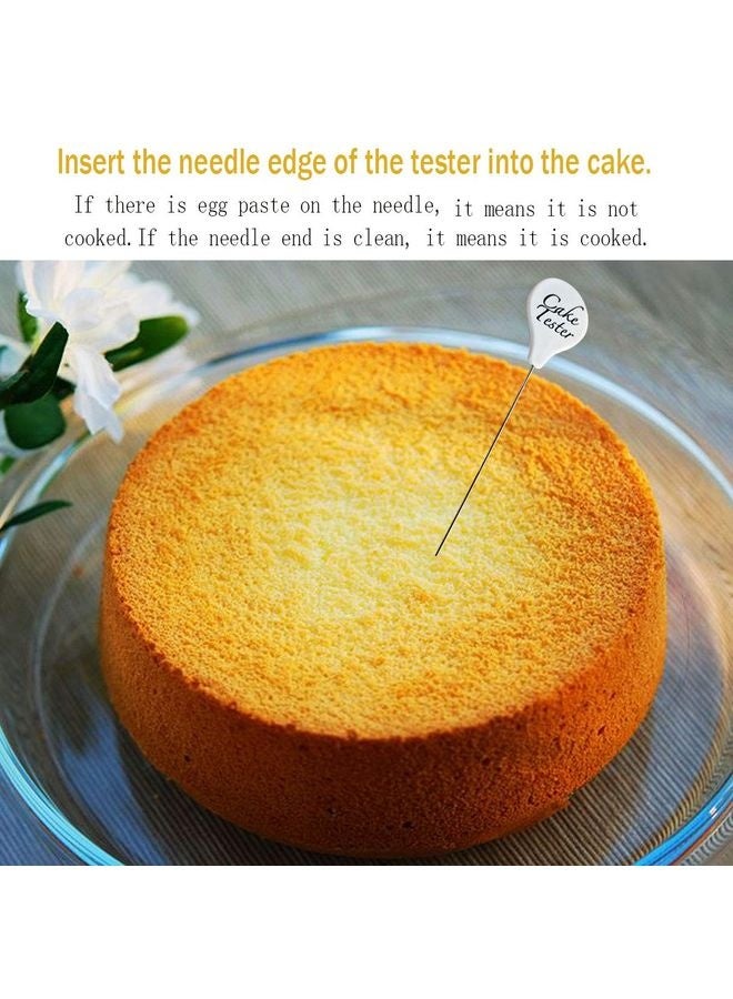 هومستر 3 قطع الكعكة اختبار إبرة الفولاذ المقاوم للصدأ اختبار الكعكة مسبار اختبار الخبز,منزل المخبز الكعكة الخبز سكوير الكعكة اختبار العصا - Image 2