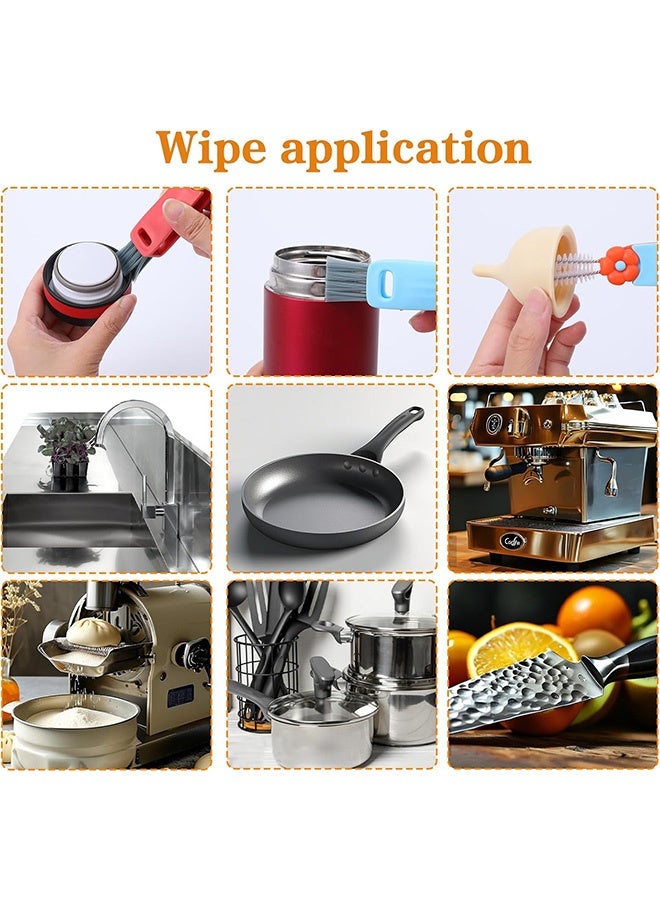 كوانتوم 6 فرشاة تنظيف غطاء الكأس PCS، 3 في 1 فرشاة تنظيف غطاء كأس متعدد الوظائف فرشاة تنظيف، فرشاة تنظيف الفتحات للزجاجات أماكن ضيقة - Image 5