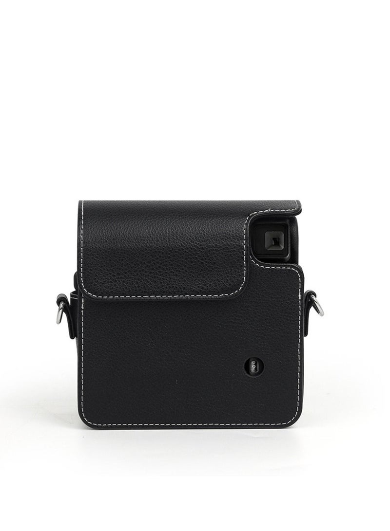 كيس كاميرا الجلد PU متوافق مع Fujifilm Instax Square SQ40 فيلم كاميرا w / قابل للتعديل حزام الكتف حقيبة غطاء واقي - Image 3