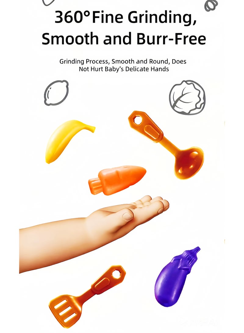 Pretend Kitchen, 25-Piece Toy Set for Kids - Image 4