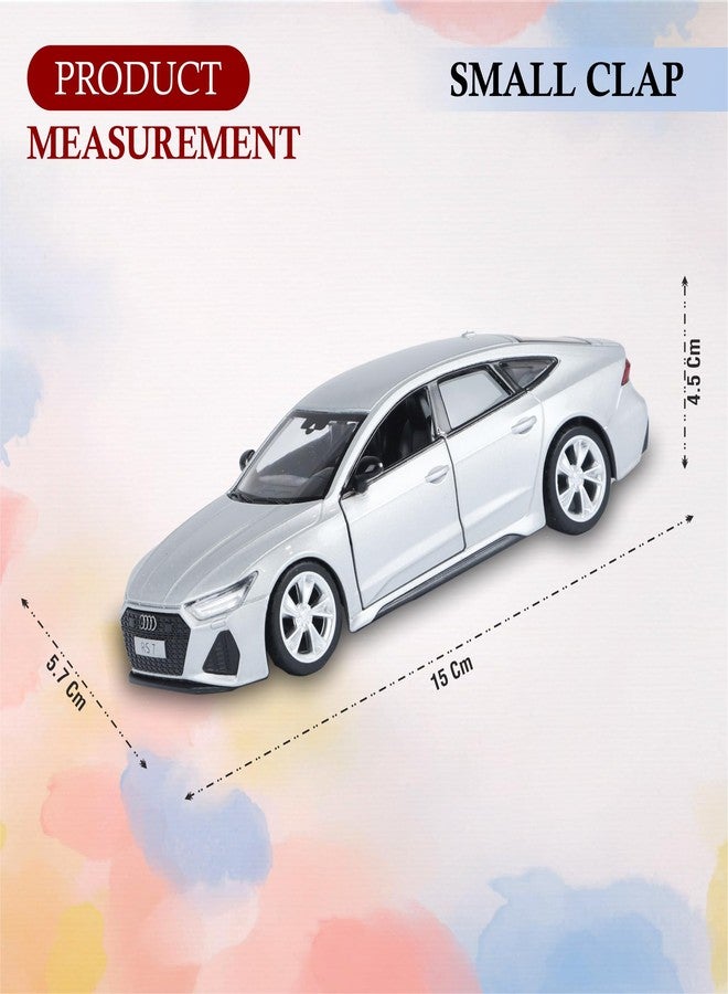 SMALL CLAP® Speed Metal 1:35 Audi RS 7 Diecast Openable Door Function for 3 Years & Above (Grey) - Image 3