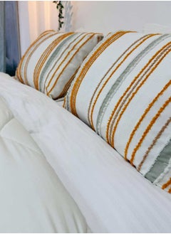 Family Bed Plain embroidered cotton quilt 3 pieces, size 220 x 240 cm, model 4103 from Family Bed  - Image 3